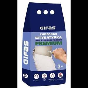 Штукатурка гипсовая Gifas Premium 3 кг