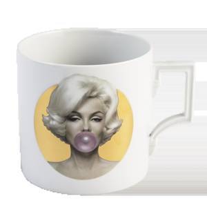 Big Mug, "Legends blowing Bubbles - Collection" by Michael Moebius, Marilyn, gold, V 0,5 l