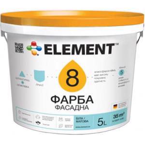 Краска Element 8 белая 10 л