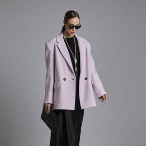 Пальто-пиджак: О017-8 (Розовый К53)