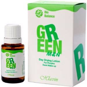GreenLine Подсушивающая дневная эмульсия с тонирующим  эффектом для жирной/комбинированной кожи