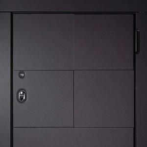 Дверь Стальная линия, модель Нео (Черный кашемир/Белый кашемир) Neo