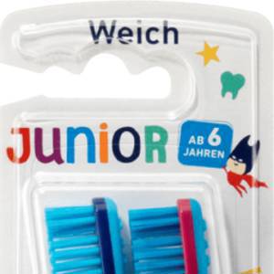 Dontodent Zahnbürste Kinder Junior weich, ab 6 Jahre Донтодент Зубная щетка для детей от 6-ти лет, 2 шт.