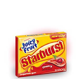 Wrigley's Starburst Juicy Fruit Cherry