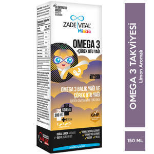 Zade Vital Miniza Omega 3 Çörek Otu Yağı 150 ML