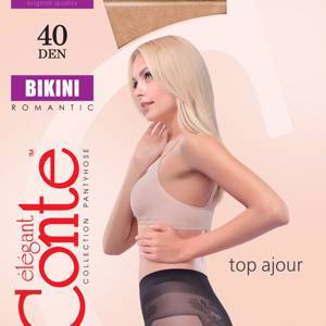 CONTE Колготки жен. BIKINI 40 DEN  загар/mocca r.2