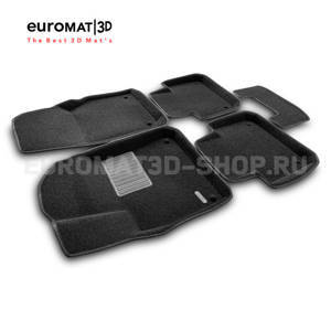 Текстильные 3D коврики Euromat3D Premium в салон для Volkswagen Touareg (2018-) № EMPR3D-004106