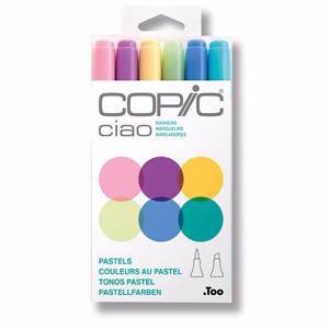 Набор маркеров COPIC Ciao "Pastels", 6цв.