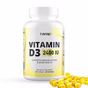 1WIN / Vitamin D3, Витамин D3 2400 ME, 120 капсул