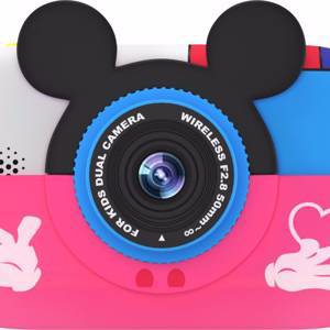 Детский цифровой фотоаппарат GSMIN Fun Camera Memory с играми (Розовый)