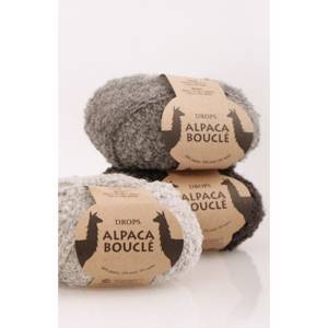 Пряжа DROPS ALPACA BOUCLE (80% альпака, 15% шерсть, 5% полиамид 50г 140м)