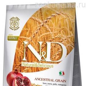 N&D lOW GRAIN DOG CHICKEN POMEGRANATE PUPPY MINI