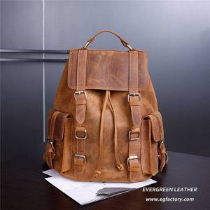 New Fashion Top Quality Genuine Leather Backpacks Large Capacity Backpack EMH016