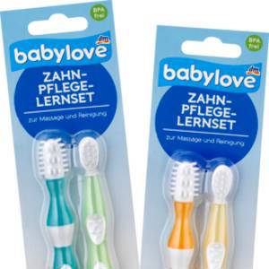 babylove Zahnpflege-Lernset Стоматологический набор для обучения ухода за зубами, с первого зуба, 2 шт