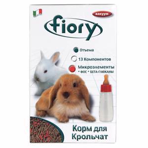 Фиори суперпремиум корм для крольчат в гранулах, 850г, 6526, FIORY Superpremium Puppypellet