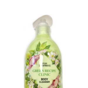 Успокаивающий гель для душа Deoproce Pure green recipe clinic body cleanser, 300гр