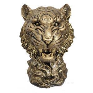 Подставка под бутылку Голова тигра (золото) L14.5W17H18см