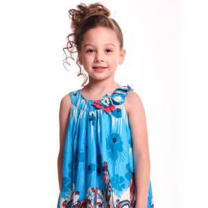 Сарафан для девочек Mini Maxi, модель 332106, цвет голубой