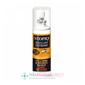 Stopiq Bouclier Extrême Spray Répulsif Contre Moustiques 75ml