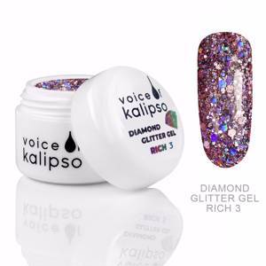 ГЛИТТЕР-ГЕЛЬ DIAMOND  GLITTER GEL RICH 3 VOICE OF KALIPSO