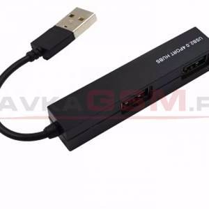 USB Хаб (разветвитель) USB 2.0 Smartbuy  408, 4 порта, черный