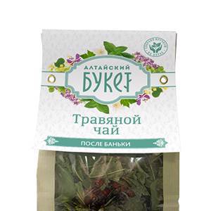 Травяной чай "Алтайский букет", Травяной чай "После баньки" (успокаивающий) 80 г