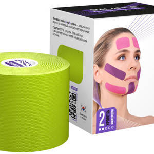 Тейп для лица BB FACE TAPE™ 5 см × 5 м хлопок лайм