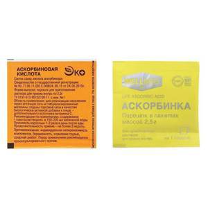 Аскорбиновая кислота порошок 400 мг пакет 1 шт. (любой производитель) в Оренбурге