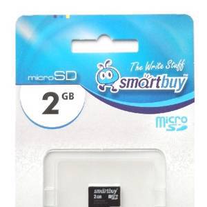 Карта памяти micro- SD Card 2Gb (T-flash) Smart Buy без адаптеров