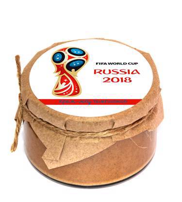 Сувенирный крем-мед к чемпионату мира по футболу!
