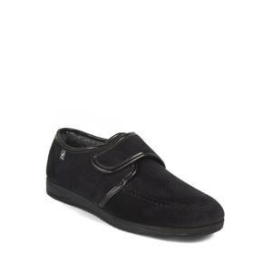 Zapatillas de casa cerradas velcro negro