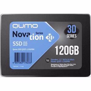SSD диск 120Гб Qumo Q3DT-120GSCY SATA III Novation TLC 3D  внутренний твердотельный накопитель