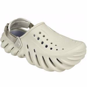 Crocs Echo Clog Bone Grey белые с серым