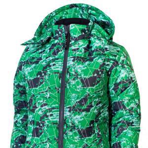 Куртка DK-910 зелёный принт