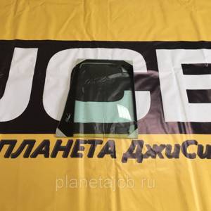 Стекло ветровое нижнее правое JCB (486х410)