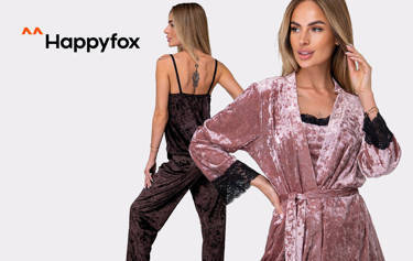 Женская коллекция: Роскошь! Волнующие женские пижамы и сорочки из бархата с нежным кружевом от бренда ^^Happyfox. 15 моделей от 899 ₽.