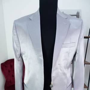 Пиджак TAIFUN серебристый с шерстью 48 размер, новый