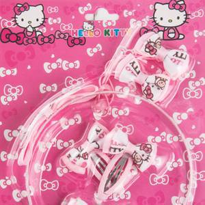 Набор Hello Kitty: ободок, 2 резинки, 4 заколки для волос