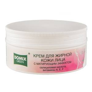 Domix Green Крем для жирной кожи лица с матирующим эффектом с салициловой кислотой, витаминами A, E, F, 75 мл