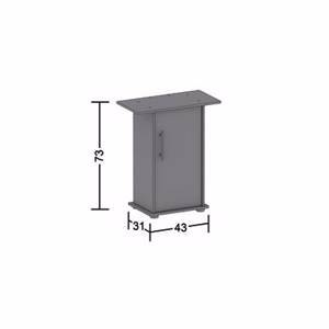 Тумба для аквариума JUWEL Rekord 60/70 Multistand 60/50 SB черная с дверцами