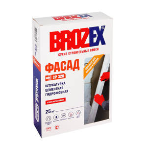 Штукатурка цементная BROZEX Фасад CP 320, 25 кг