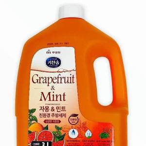 Экологичное средство для мытья посуды, детских бутылочек, овощей и фруктов «Грейпфрут и мята» 3л