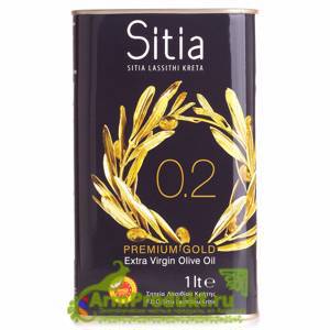 Оливковое масло Sitia (Сития) Экстра Вирджин PREMIUM GOLD кислотность 0,2% - 1л.