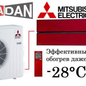 Тепловой насос Mitsubishi Electric тип воздух-воздух серии Premium Zubadan MSZ-LN50VGR / MUZ-LN50VGHZ (рубиново-красный)