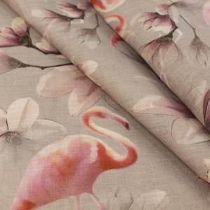 Ткань костюмная льняная “Фламинго”