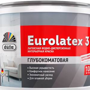 Краска водно-дисперсионная латексная düfa Retail EUROLATEX 3