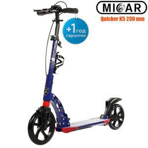 Двухколёсный самокат Micar Quicker K5 230 Сине-красный (Арт. HT2023B)