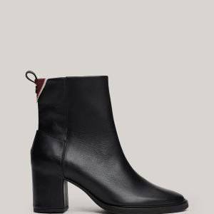 TH Monogram Leather Ankle Boot