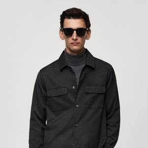 Slim-Fit-Overshirt mit Taschen