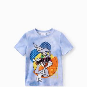 Looney Tunes Kid Boys/Girls Bug Bunny 1pc Tie-dye Funny Character Print Tee